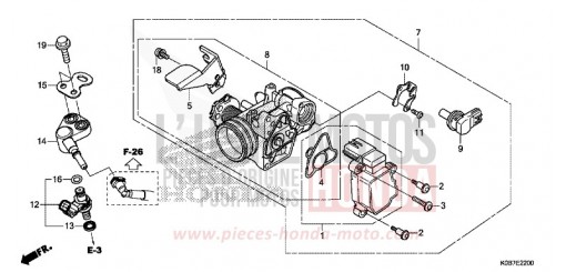 THROTTLE BODY NSS300AK de 2019